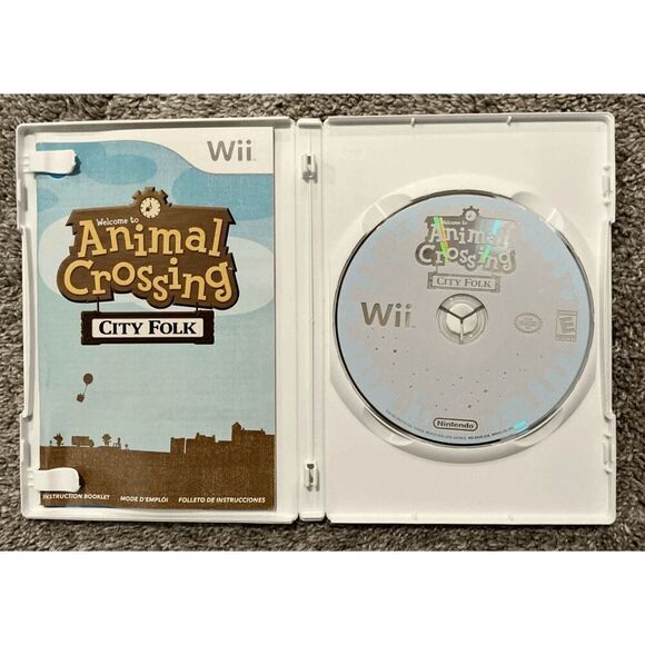 Animal Crossing: City Folk (Nintendo Wii, 2008) Complete W/ Manual CIB TESTED - Picture 6 of 8